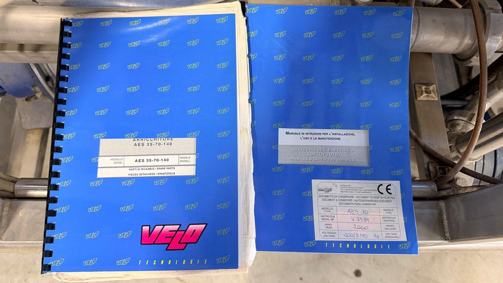 VELO BRAND VACUUM ENRICHMENT CONCENTRATOR, MODEL AES 70, SECOND HAND MACHINE - Image 11 VELO BRAND VACUUM ENRICHMENT CONCENTRATOR, MODEL AES 70, SECOND HAND MACHINE - Image 11