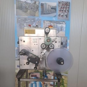 ETICHETTATRICE ADESIVA SEMIAUTOMATICA MEB MOD. ADS/1 DA BANCO, MACCHINA USATA