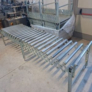 RULLIERA FLESSIBILE A FISARMONICA IN ACCIAIO ZINCATO, ATTREZZATURA DI NUOVA COSTRUZIONE