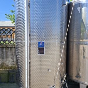 STAINLESS STEEL TANK, GIMAR FIRM, CONICAL BOTTOM FLOATING LID, LITER CAPACITY 4000 (HL 40), SECOND-HAND EQUIPMENT