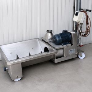 POMPA VOLUMETRICA A ROTORE ELLITTICO ENOVENETA, PER UVA E VINACCIA, MODELLO EVP1 IN ACCIAIO INOX, MACCHINA USATA