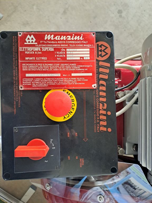 POMPA A PISTONE MANZINI MOD.400HL, BICILINDRICA CORPO POMPA IN BRONZO, MACCHINA USATA - immagine 6 POMPA A PISTONE MANZINI MOD.400HL, BICILINDRICA CORPO POMPA IN BRONZO, MACCHINA USATA - immagine 6