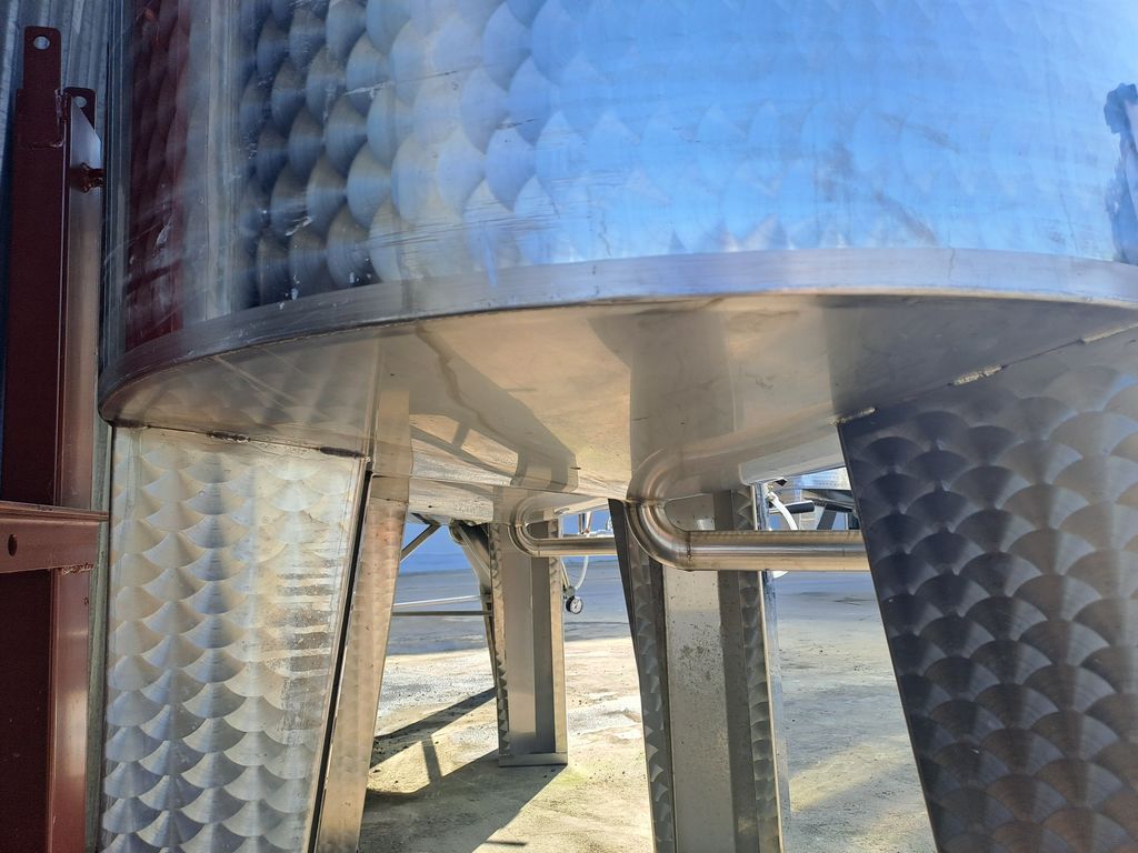 STAINLESS STEEL TANKS, L.A. INOX BRAND LITER CAPACITY LITERS 1500 (HL 15), FLOATING LID MODEL WITH CONICAL BOTTOM, SECOND HAND EQUIPMENT - Image 5 STAINLESS STEEL TANKS, L.A. INOX BRAND LITER CAPACITY LITERS 1500 (HL 15), FLOATING LID MODEL WITH CONICAL BOTTOM, SECOND HAND EQUIPMENT - Image 5