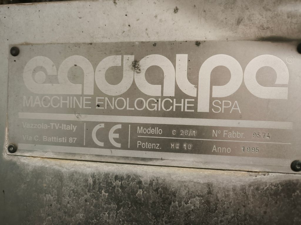 CADALPE ROTARY FILTER IN STAINLESS STEEL 10MQ MODEL C26/01, SECOND-HAND MACHINE - Image 7 CADALPE ROTARY FILTER IN STAINLESS STEEL 10MQ MODEL C26/01, SECOND-HAND MACHINE - Image 7