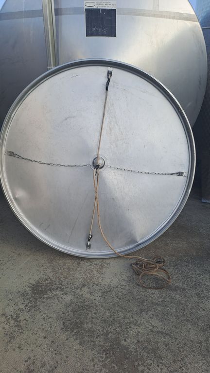 SERBATOI IN ACCIAIO INOX MARCA L.A. INOX CAPACITÀ LITRI 2000 (HL 20), COPERCHIO GALLEGGIANTE A FONDO PIANO, ATTREZZATURA USATA - immagine 4 SERBATOI IN ACCIAIO INOX MARCA L.A. INOX CAPACITÀ LITRI 2000 (HL 20), COPERCHIO GALLEGGIANTE A FONDO PIANO, ATTREZZATURA USATA - immagine 4