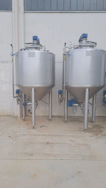 STAINLESS STEEL INSULATED MIXER CONICAL BOTTOM, CAPACITY 1500 LITRES, SECOND HAND EQUIPMENT - Image 10