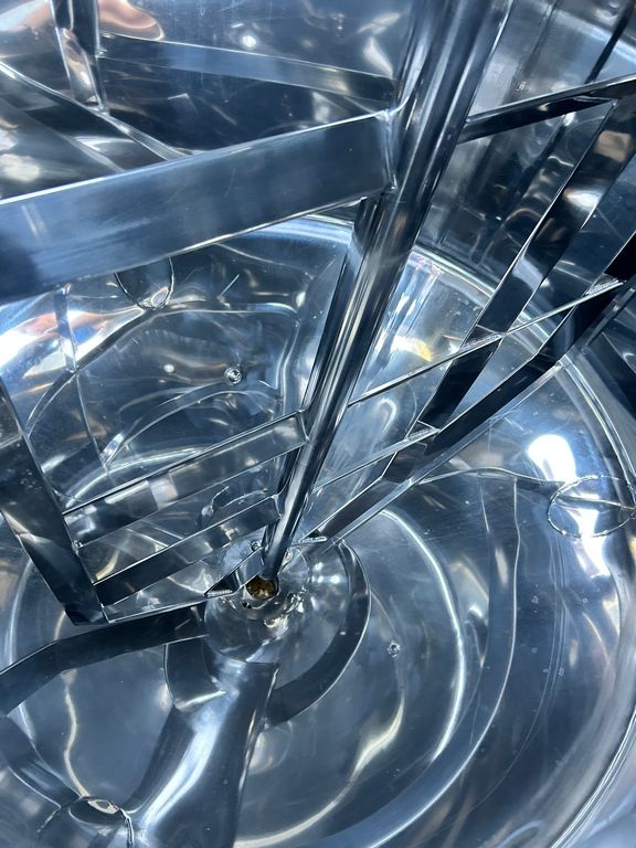 STAINLESS STEEL INSULATED MIXER CONICAL BOTTOM, CAPACITY 1500 LITRES, SECOND HAND EQUIPMENT - Image 12