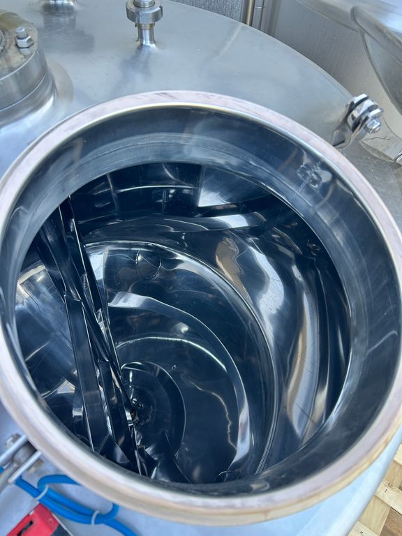 STAINLESS STEEL INSULATED MIXER CONICAL BOTTOM, CAPACITY 1500 LITRES, SECOND HAND EQUIPMENT - Image 15
