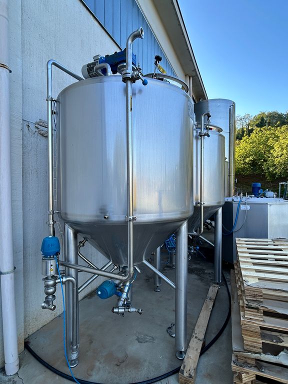 STAINLESS STEEL INSULATED MIXER CONICAL BOTTOM, CAPACITY 1500 LITRES, SECOND HAND EQUIPMENT - Image 17