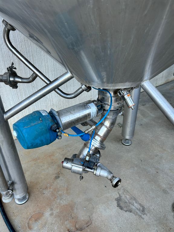 STAINLESS STEEL INSULATED MIXER CONICAL BOTTOM, CAPACITY 1500 LITRES, SECOND HAND EQUIPMENT - Image 18
