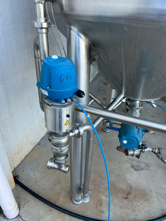 STAINLESS STEEL INSULATED MIXER CONICAL BOTTOM, CAPACITY 1500 LITRES, SECOND HAND EQUIPMENT - Image 19