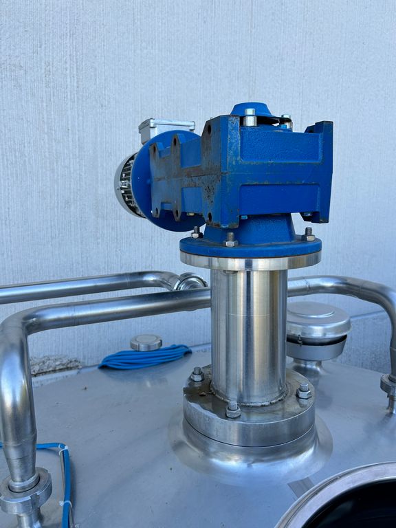 STAINLESS STEEL INSULATED MIXER CONICAL BOTTOM, CAPACITY 1500 LITRES, SECOND HAND EQUIPMENT - Image 23