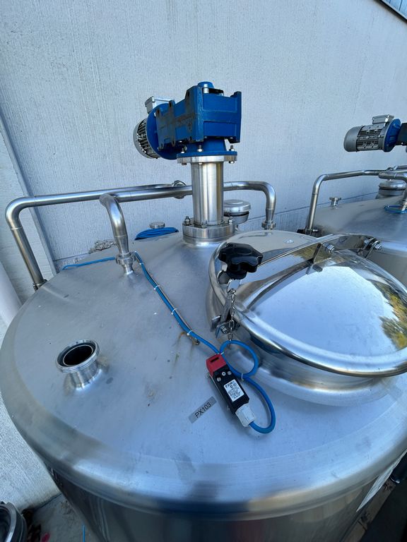 STAINLESS STEEL INSULATED MIXER CONICAL BOTTOM, CAPACITY 1500 LITRES, SECOND HAND EQUIPMENT - Image 26