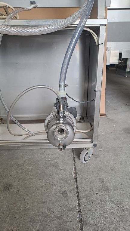 IN-LINE FILLER 6 NOZZLES FIRM IN STAINLESS STEEL ON WHEELS, SECOND HAND MACHINE - Image 7
