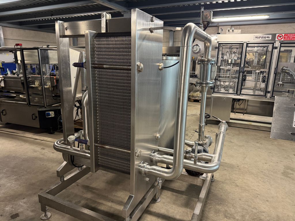 SCAMBIATORE A PIASTRE GIANAZZA IN ACCIAIO INOX CON N. 88 PIASTRE 1240X370, MACCHINA USATA - immagine 6