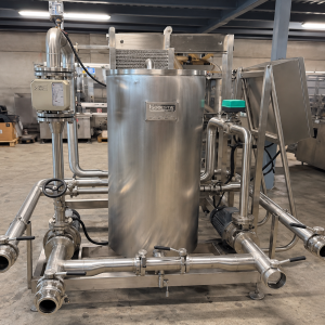 SCAMBIATORE A PIASTRE GIANAZZA IN ACCIAIO INOX CON N. 88 PIASTRE 1240X370, MACCHINA USATA