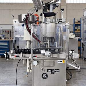 BERTOLASO CORKING MACHINE WITH 8 HEADS FOR ALUMINIUM SCREW CAPS, SECOND-HAND MACHINE